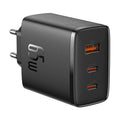 Baseus Φορτιστής Χωρίς Καλώδιο GaN με Θύρα USB-A και 2 Θύρες USB-C 65W Power Delivery