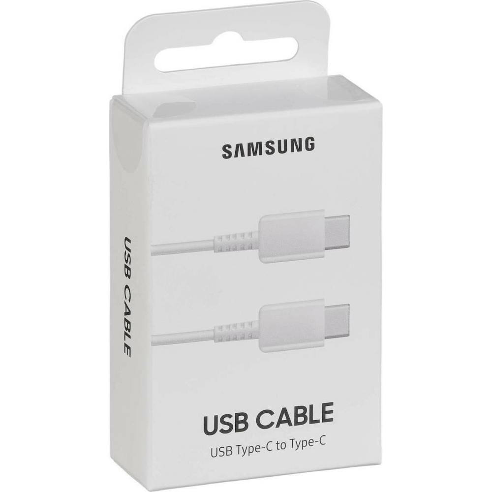 Samsung USB 2.0 Cable USB-C male - USB-C 60W PD Λευκό 1m