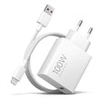 Xiaomi Φορτιστής GaN με Θύρα USB-A και Καλώδιο USB-C 100W με καλώδιο.