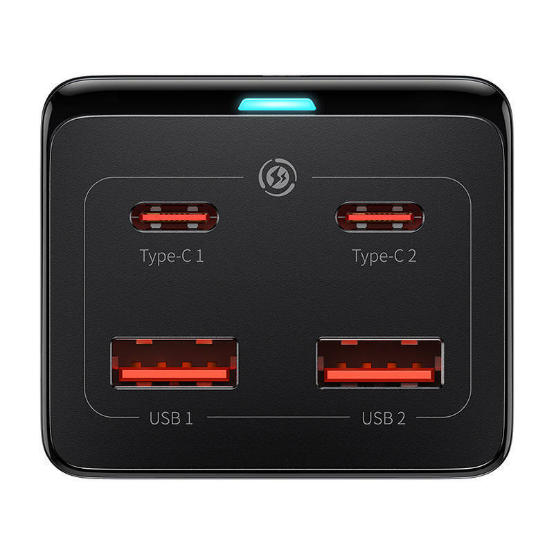 Baseus Βάση Φόρτισης GaN με 2 Θύρες USB-A και 2 Θύρες USB-C 100W Quick Charge 4.0