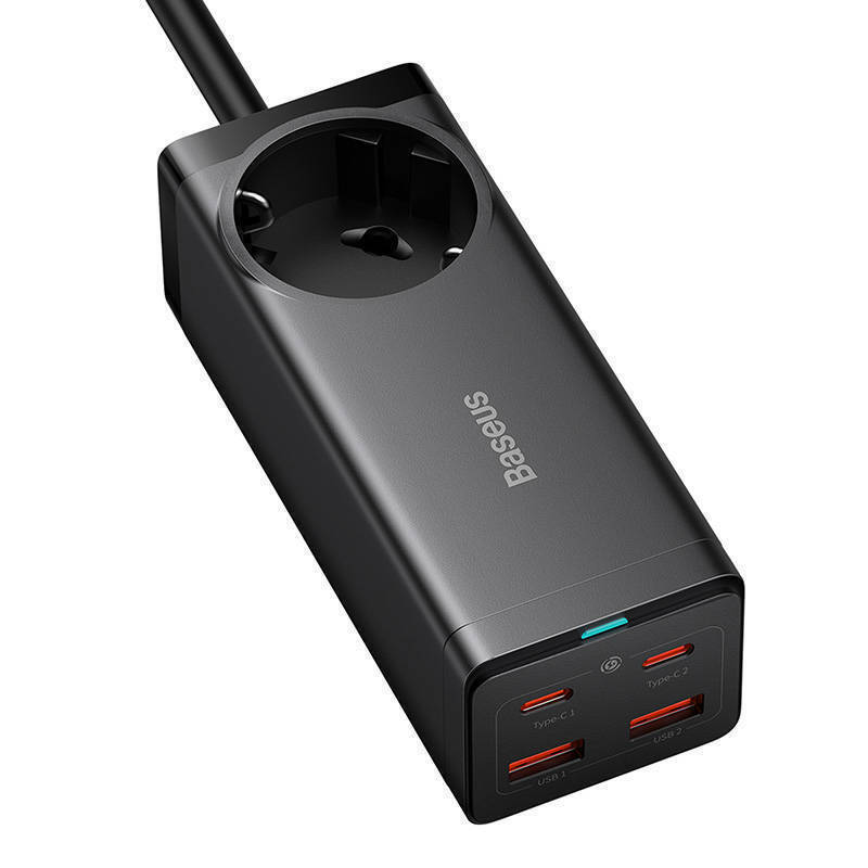 Baseus Βάση Φόρτισης GaN με 2 Θύρες USB-A και 2 Θύρες USB-C 100W Quick Charge 4.0
